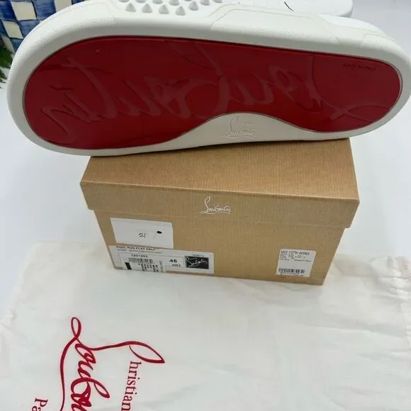 Men's Christian Louboutin studded Pool slides size 45 made in Italy - Picture 6 of 9